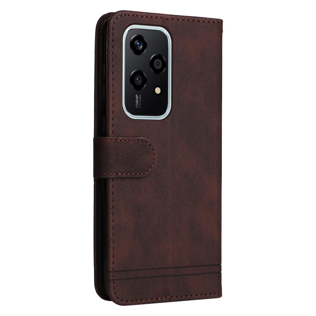 For Honor 200 Lite Leather Wallet Cases Skin Touch Phone Cover Stand with Strap