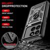 Coque pour Honor 400 Smart 4G/5G, avec Anneau et Cache Caméra Coulissant - Noir - 2 Verres Trempés
