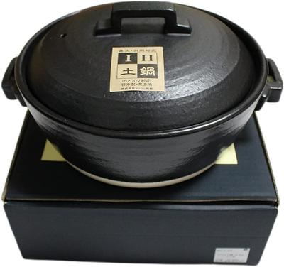 Керамический горшок Ale-net STYLE BLACK, Нет. 7, Индукционная, для 1-2 человек, Можно использовать на открытом огне, Керамика Банко