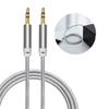 3.5mm AUX Audio Cable 1m Black Compatible PC Smartphone Tablet iPad MP3 Earphone Car Audio Amplifier Audio Etc