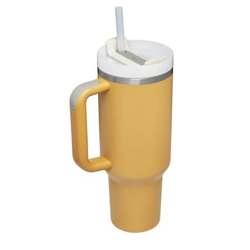 Дорожная кофейная кружка премиум-класса, нержавеющая сталь, стаканы-термосы, термос, термокружка, бутылка для воды, стакан на 40 унций с ручкой