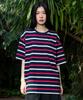 GLACK Gt141 Multi-Stripe Pocket T-Shirt (Navy)