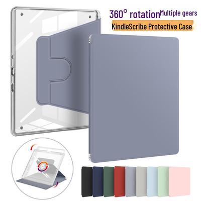 Защитный чехол с вращением на 360° для 10,2-дюймовой электронной книги Kindle Scribe, полупрозрачный корпус
