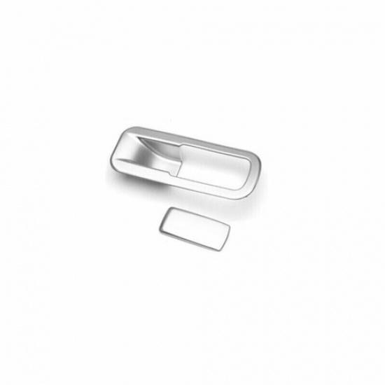 Inner Co-Pilot Storage Box Handle For BMW X1 F48 16- Panel Trim Matte Silver