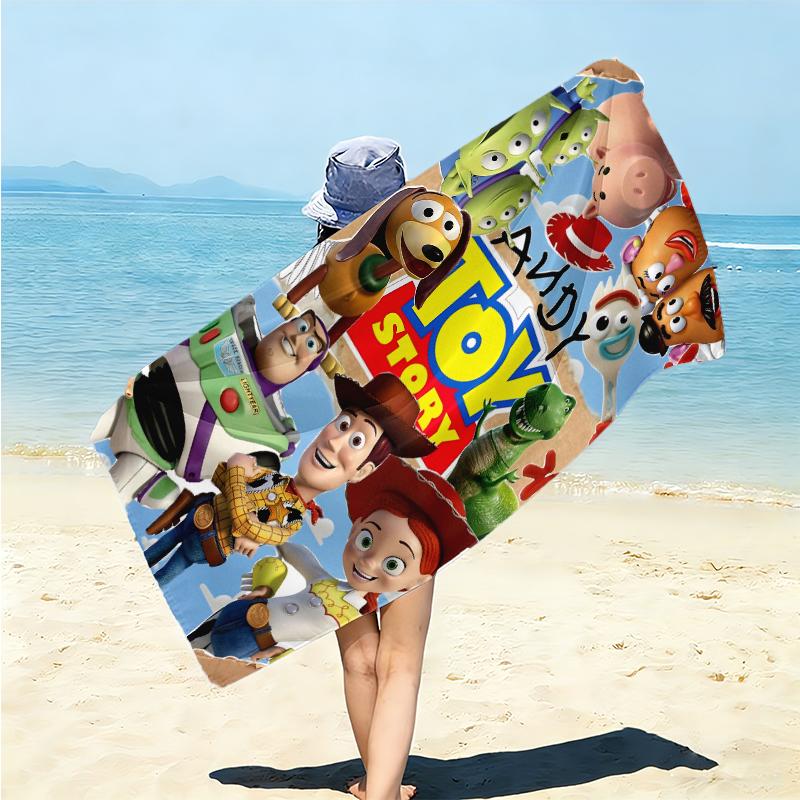 Toy Story Characters Collage Towel Large Quick-Drying Microfiber soft S-Square Pants-s Beach Towel for Travel Fitness Bathing Camping. 0730s83