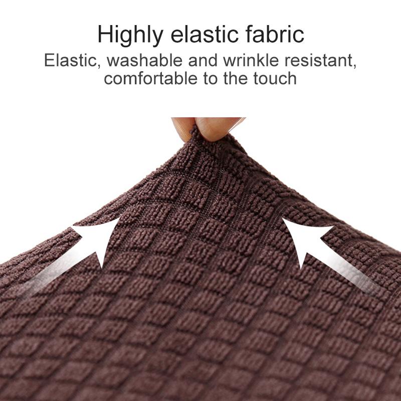 1 шт. Чехол на табурет Эластичный Квадратный Чехол на сиденье Съемный Однотонный Пылезащитный Чехол на стул Полиэстер Чехлы на табурет