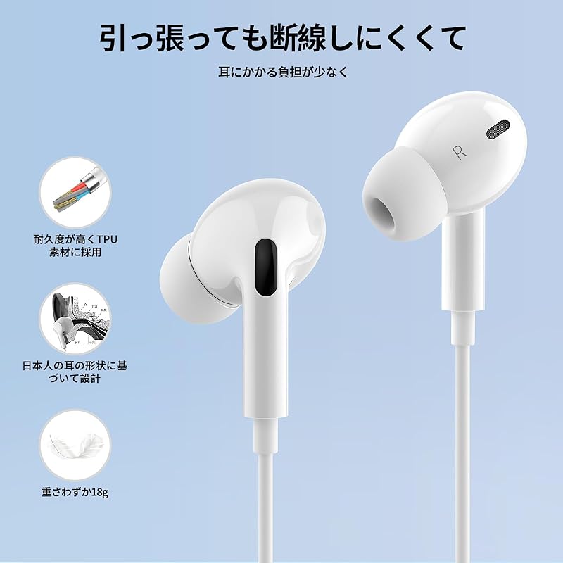 [Улучшенная версия качества звука] Наушники USB-C, Проводные, Наушники TYPE-C [Совместимы с iPhone 15, 16], Качество звука HIFI, Регулировка громкости, Глубокие
