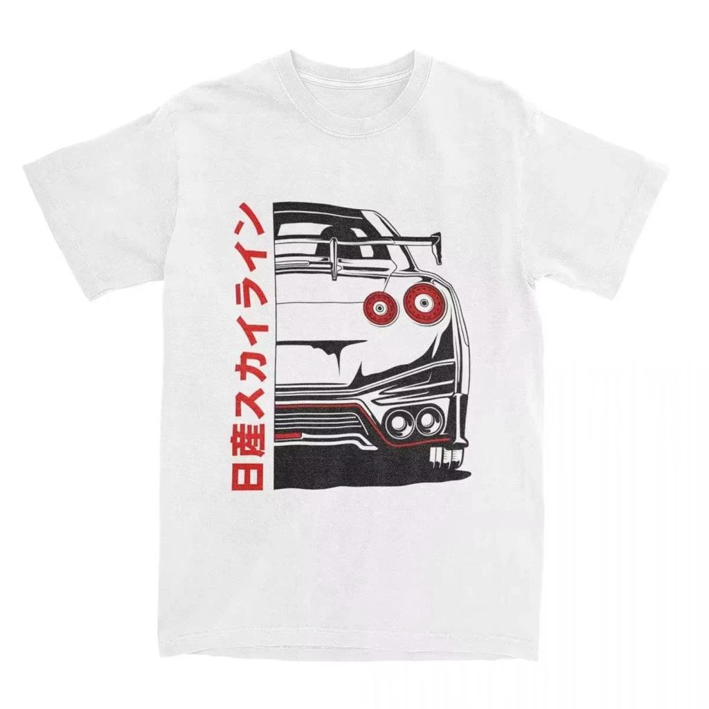 25 Summer GTR R35 Design Printed T-shirt Men's and Women's Retro Sports Car Short Sleeve Clothing Top