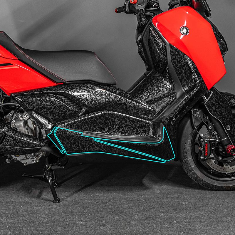 Used For YAMAHA XMAX300 2023 Motorcycle Style Forged Carbon Fiber Protective Stickers Mainly Pasted On The Body Paint Area