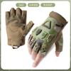 Tactical Cycling Gloves Mountain Biking Outdoor Training Breathable Anti-Slip Durable Half-Finger Glove In Microfiber