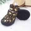4Pcs Dog Sneakers Stone Pattern Bronzing Design Wear-resistant Universal Pet Dog Sports Shoes Pet Product