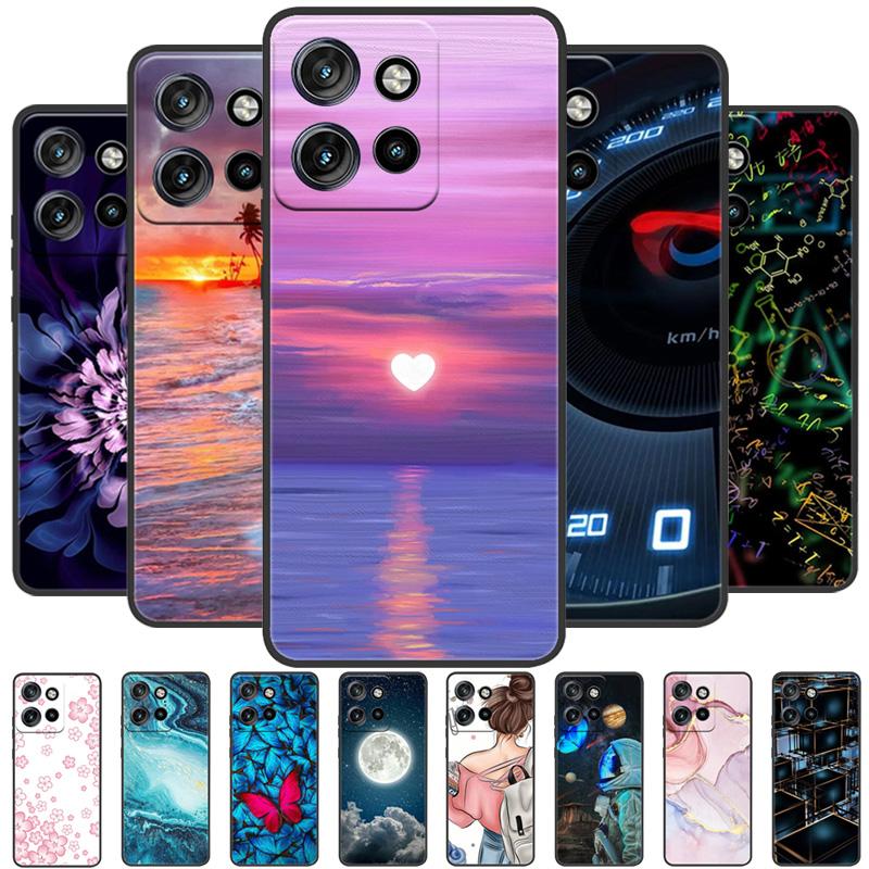 Чехол для Motorola Edge 50 Neo Edge50 Для телефона Moto Edge 50 Neo Чехол-крышка 50 Neo 6,4" Coque Черный Силиконовый Мягкая Задняя Крышка Чехол