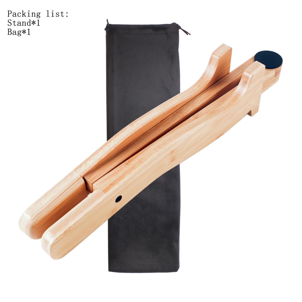 Wood Guitar Holder Base Folding Wood Ukulele Stand Adjustable Instrument Stand A-Frame Wood Guitar Stand Ukulele Shelf