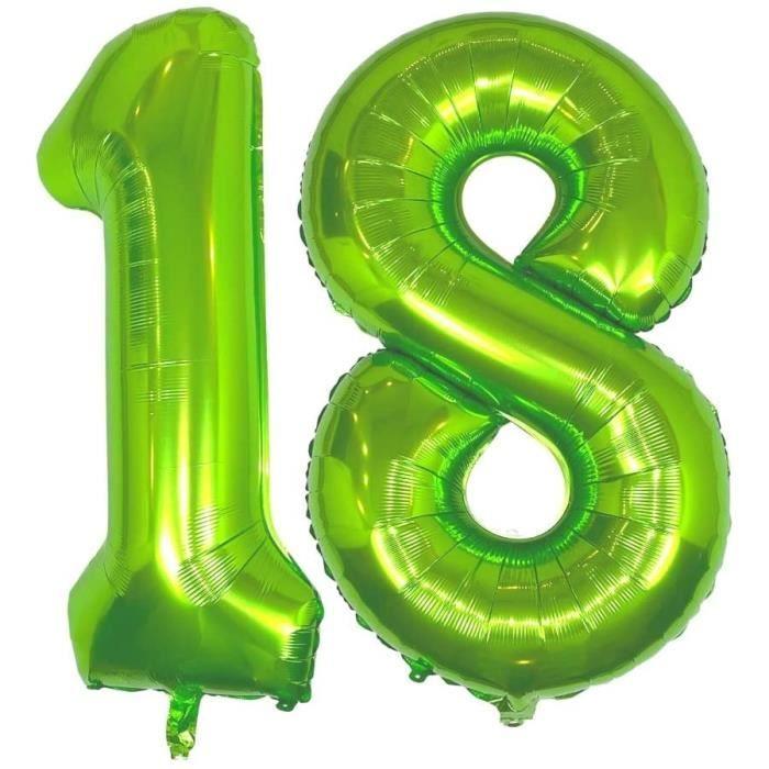 Number Balloon - Party Decoration - Green - 40" - Aluminum Foil - Birthday
