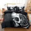 3D Printed Bone Bedding Set Down Quilt Cover With Pillowcase Double SIngle King EUUSAUUK Size Comforter Bedding
