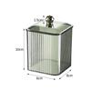 Transparent Cotton Swab Storage Box Makeup Organizer Storage Box Cotton Swab Cosmetic Box Bathroom Storage Jar Container