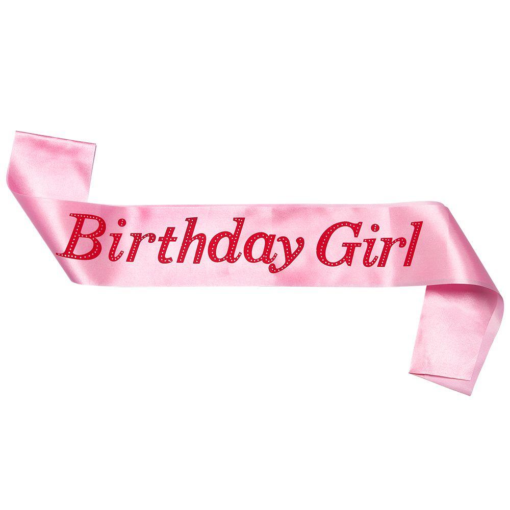 Gifts Glitter Party Decoration Ribbons Birthday Girl Shoulder Girdle Satin Sash