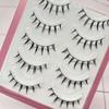 Japanese Cosplay Manga Anime Lashes Dramatic Wet Spiky Lashes Doll Strip Lashes  for Women