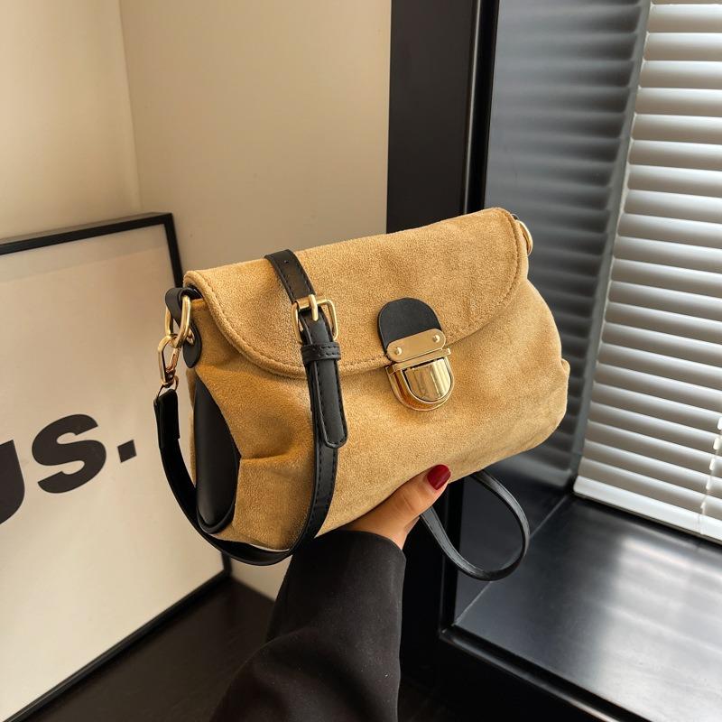 Advanced Commuting Trend Underarm Bag Small Autumn and Winter Bag Women's 2023 New Cross Body Small Bag Suede Shoulder Bag