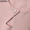 VONDA Летние женские короткие платья с круглым вырезом без рукавов