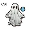 Festival Atmosphere Layout Ornaments Luminous Ghost Wall Stickers for Halloween Decoration, Glow in The Dark PVC Decals Indoor Outdoor