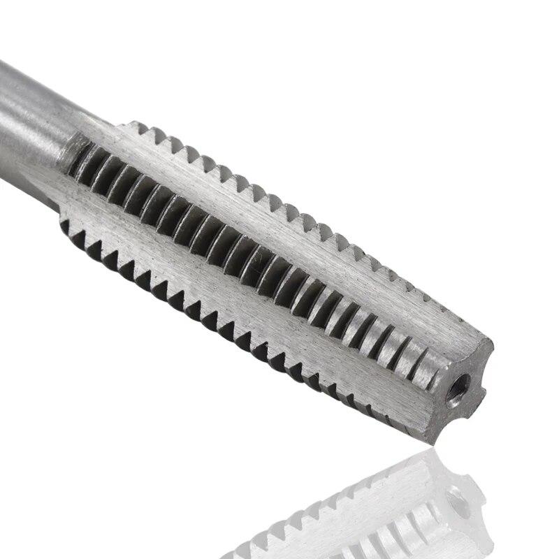 Набор инструментов для нарезания внутренней резьбы, 7 шт., ручной метчик M3-M12 с квадратным хвостовиком и прямой канавкой