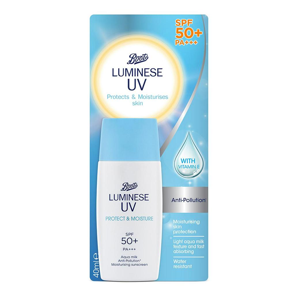 Boots LUMINESE UV PROTECT & MOISTURE SPF50+ PA+++ 40 мл.
