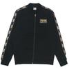 Puma Logo Print Gold Foil Trimming Fleece-Lined Warm-Up Jacket Men Jacket Black 582307-01