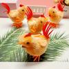 Simulation Big Rooster Wind-Up Toy Chicken Clockwork Plush Jumping Toy Easter Gift Kid Educational Interactive Toy Birthday Gift