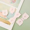 50Pcs Pink Flower Fold Packing Cardboard Display Cards For Handmade Necklace Bracelet Headwear Hairband Retail Hanging Labels