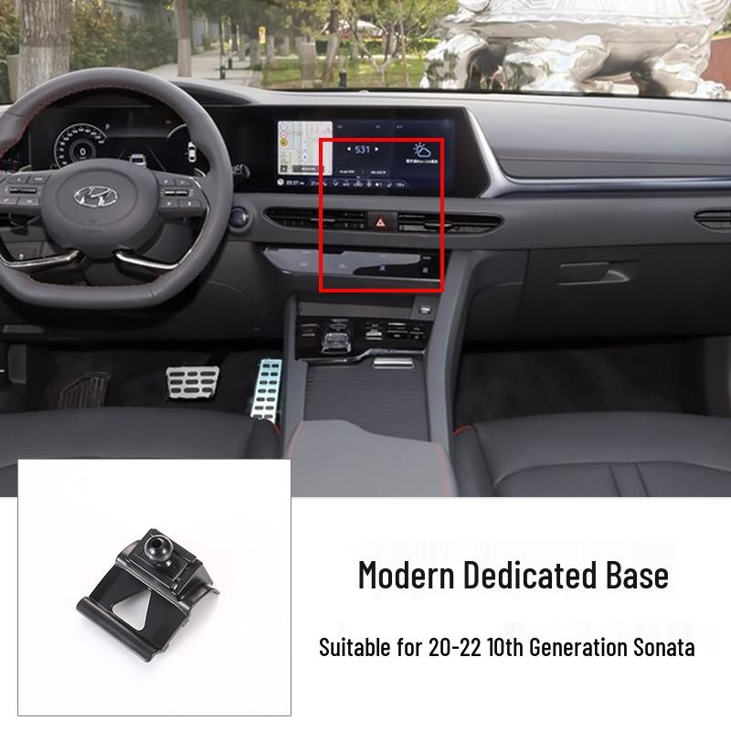 Индивидуальный держатель для телефона в автомобиль Hyundai Tucson 2019 - Внутреннее крепление-прищепка с гравитационным фиксатором