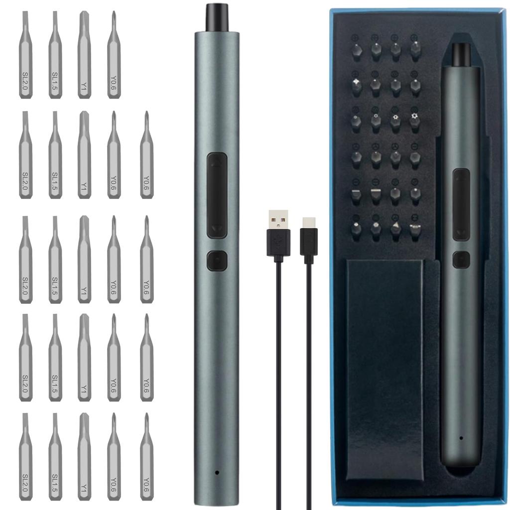 Galacok 28/65 In 1 Precision Electric Screwdriver Set with 54 Magnetic Bits 2 Torque Settings for Repairing Watch Camera Phone