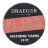 Masking Tape - Draeger Paris - Coral - 10 M - Decorative Adhesive Tape - Reusable