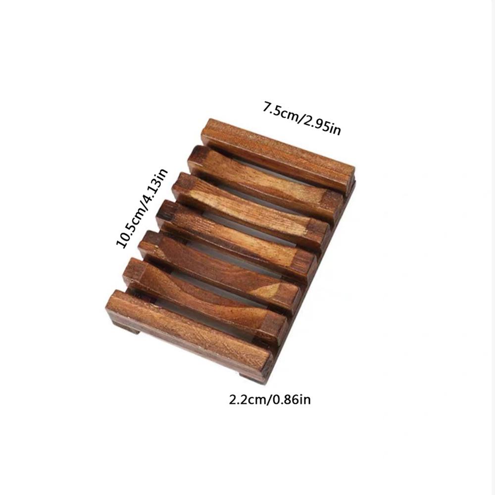 Wooden Natural Soap Box Soap Dishes Tray Creative Wooden Prevent Mildew Drain Box Storage Soap Rack Kitchen Bathroom Accessories