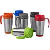 Glass "Sanibel" 400 ml insulated mug Silver