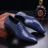 Men Oxford Shoes Lace Up Casual Business Pointed Shoes Brand Men Wedding Dress Shoes