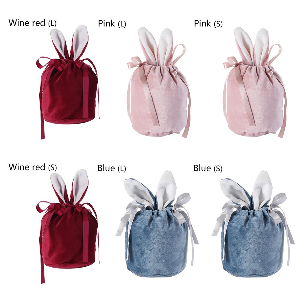 Flannelette Rabbit Ear Gift Bag Bunny Ears Gift Packing Bags Jewelry Organizer Wedding Supplies