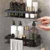 2Pcs Thicken Wall-Mounted Shelf Rack Rustproof Home Storage Organizer  Bathroom Accessories