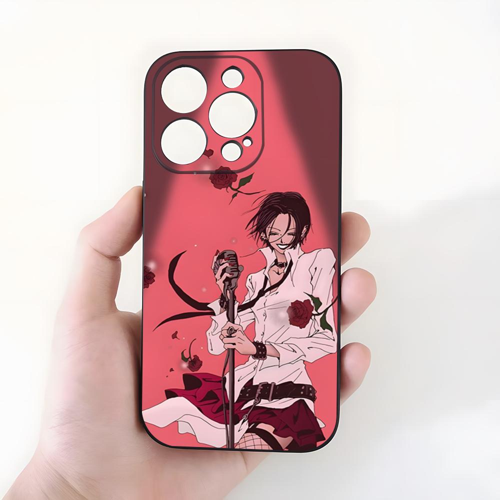 Чехол для телефона Аниме N-Нана Осаки Для IPhone 17 Pro Max 15 Pro 16 14 Plus 12 13 Mini 11 Pro Ударопрочный Мягкий Чехол