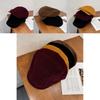 Vintage Streetwear Duckbill Hat With Polyester Corduroy Solid Color For Men And Women In Autumn
