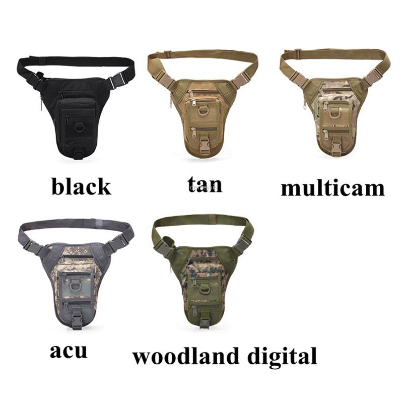 Тактическая сумка, армейская боевая стрельба, поясная сумка для ног, регулируемая походная охотничья поясная сумка, военные сумки для страйкбола Molle, откидные сумки для ног
