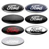 UENT8 12.5-22.5cm ABS Chrome 3D Car Front Grill Emblem Hood Decal For Ford Focus Kuga Ranger Mondeo Fiesta S-MAX Auto Badge Luxury Pro