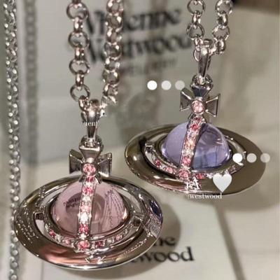 Колье-чокер Westwood Saturn: Высокая версия, средний размер, женские бусины 10 мм, застежка с логотипом.