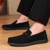 2025 New Suede Leather Loafers Fashionable Versatile Business Dating Men Leather Shoes Comfortable Flats Anti Slip Driving Shoes