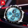 OLEVS 2875 Original Luxury Brand Quartz Watch for Men Silicone Strap Chronograph Auto Date Waterproof Moon Phase Man Sport Watch