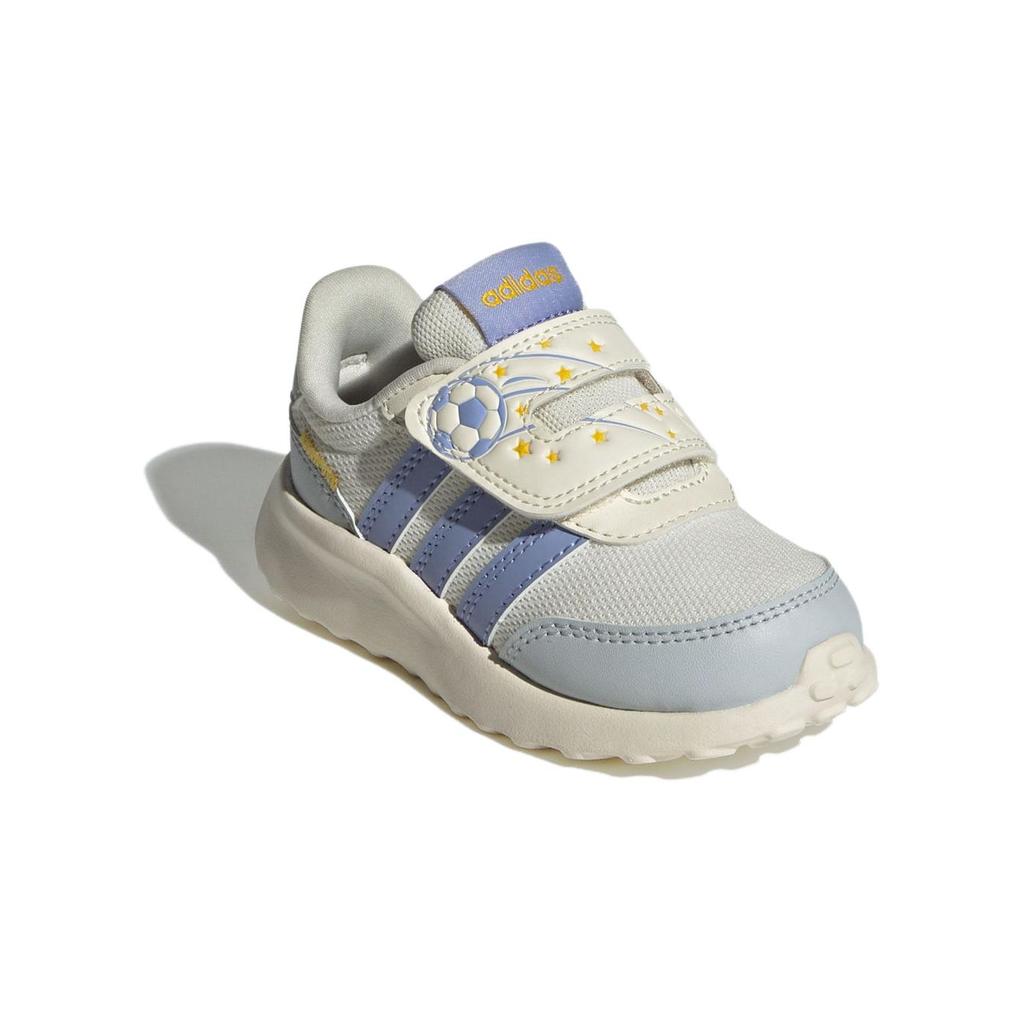 Adidas Run 70s Ac Synthetic Leather Fabric Comfortable Lightweight Durable Low Top Walker Shoes Baby Shoes White JI2481