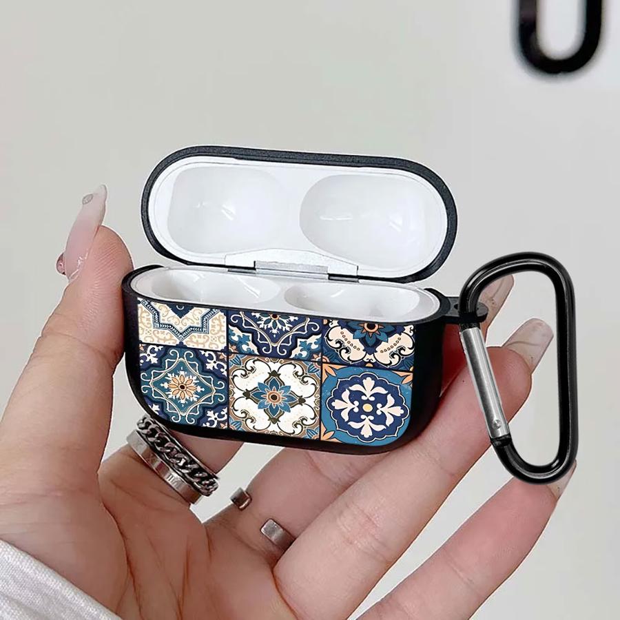 Чехол для наушников Cover Case Для Airpods Pro3 Pro 1 Pro2 2 3 4 Стиль с ретро-узором и текстурой