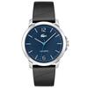 OTTAWA 2011275 Кварцевый 3-стрелочный, Синий циферблат, Черная кожа, Водостойкость 5 бар