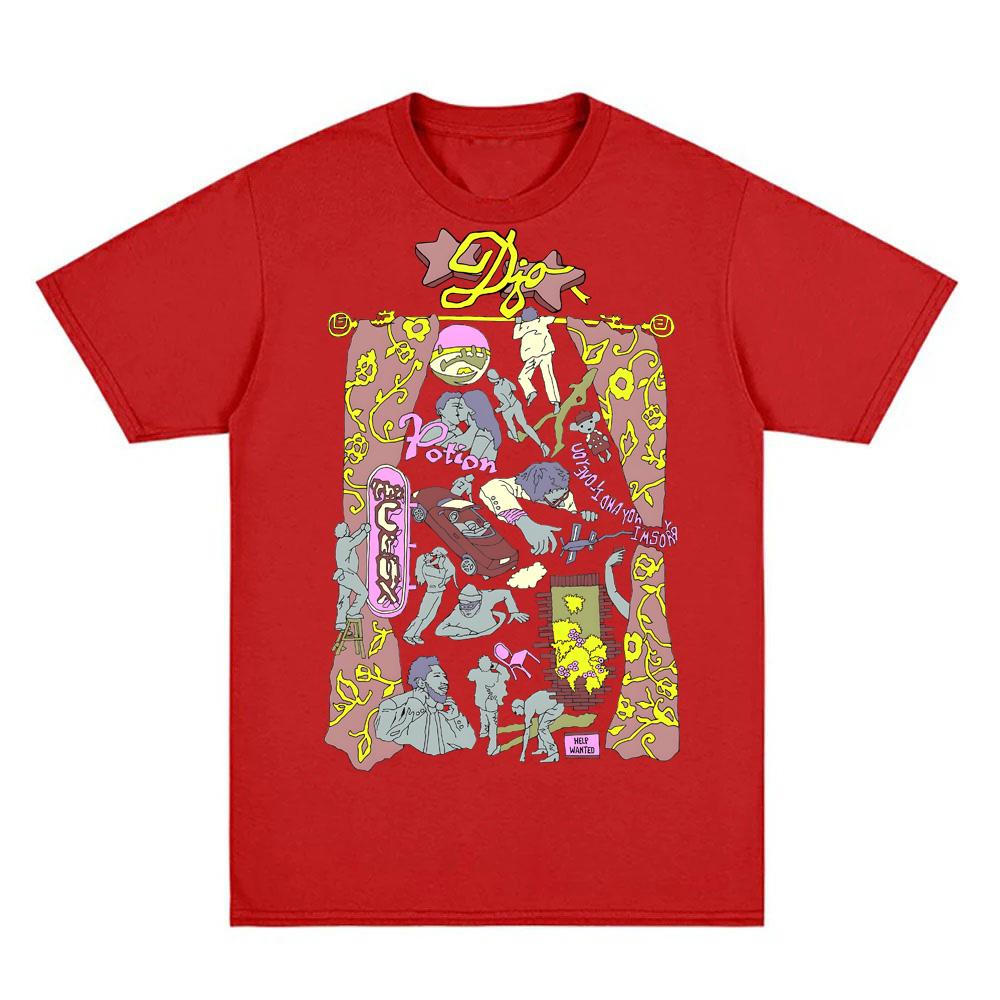 Футболка Joe Keery Flash Футболка Djo Seconds Летняя Хип-Хоп С коротким рукавом Харадзюку Футболка 100% Хлопок