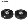 1 Pair Luggage Suitcase Replacement Wheels with Metal Bearings Axles Screw Trolley Case Wheels Wheels Bearings Repair Kits